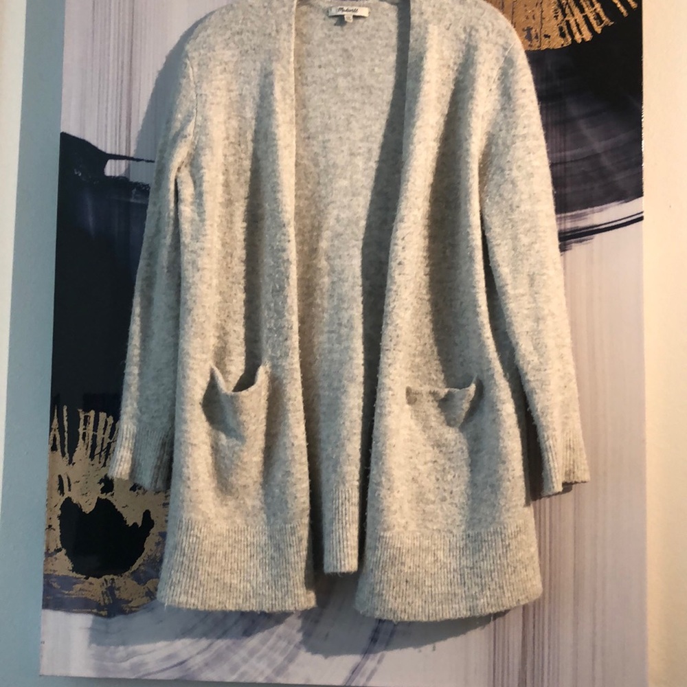 🐦Madewell Super Soft light grey sweater